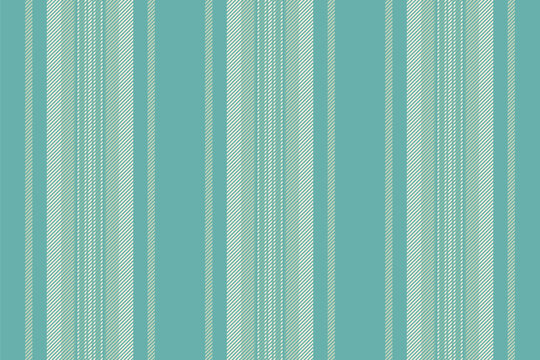 Cabric vertical background lines, craft pattern seamless fabric. Moom stripe vector textile texture in teal and cornsilk colors.