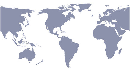 Fototapeta premium America centered world map