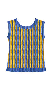 Dise&ntilde;o de chaleco o blusa sin mangas tejida.