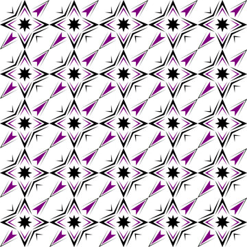 Purpler Cross Star Abstract Geometric Art Deco Style Pattern Background
