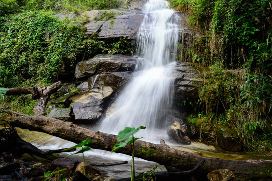 Chang Kien Waterfall in the rainy season at Doi Suthep-Pui National Park, Chiangmai, Northern Thailand