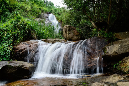 Chang Kien Waterfall in the rainy season at Doi Suthep-Pui National Park, Chiangmai, Northern Thailand