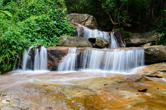 Chang Kien Waterfall in the rainy season at Doi Suthep-Pui National Park, Chiangmai, Northern Thailand