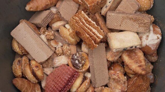 Dessert Food Waste, Expired Sweets, Environmental Impact and Waste Problem