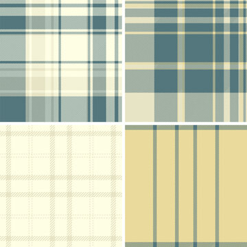 Festive plaid pattern bundle designed for Thanksgiving invitations. Tartan backgrounds add seasonal mood to messages. Vector output remains refined.