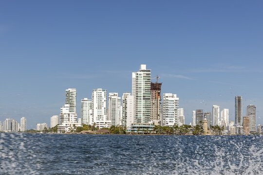 New town, skyline, Cartagena, Colombia