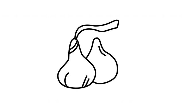 doodle line chocolate kiss candy