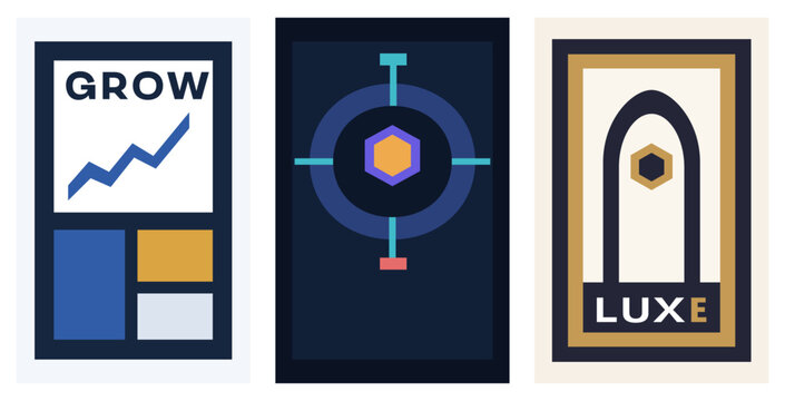 Geometric Polygon Abstract Vector Set Sharp Angular Shapes