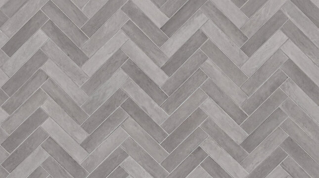 A seamless, repeating background of gray tiles laid in a classic herringbone pattern.