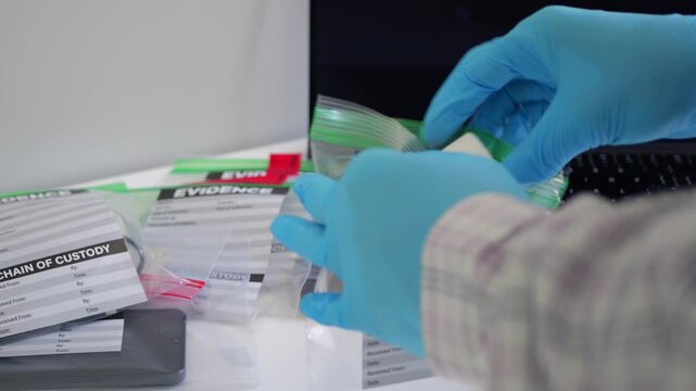 Detective processing scene of digital cyber crime special unit investigations computer forensic data science lab investigative skills white hat hack