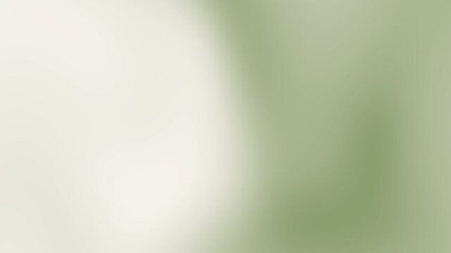 Sage green organic blob with bright white glow spot, soft airy gradient with copy space. Calm minimal tone. Perfect for skincare, organic, and eco content. 4K.