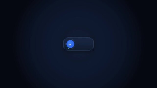 Modern toggle switch UI element, graphic user interface design, digital interface control, Dark mode toggle, simple and elegant toggle switch