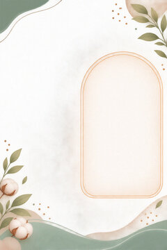 grunge background with frame and flowers