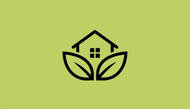 House with recycling symbol eco friendly illustration