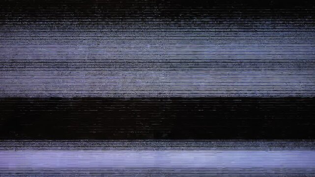 Abstract television screen static and visual test pattern with glitches and distortions, digital noise.