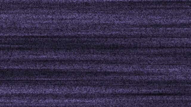 Old television screen display with dark purple analog noise and static interference.