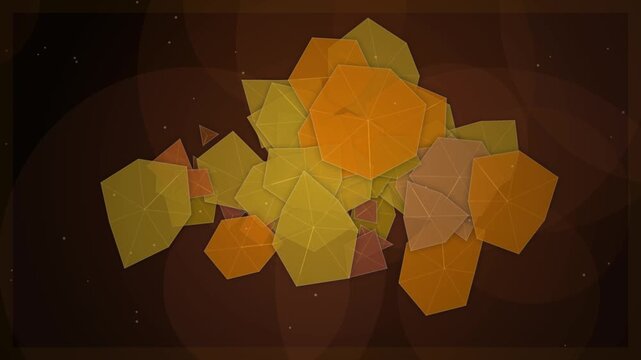 Vibrant abstract geometric mosaic pattern background texture in earthy tones