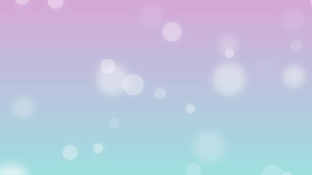 パステルカラーの光の粒がゆっくり漂う幻想的なグラデーション背景アニメーション