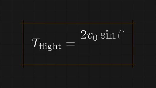 Total Flight Time Formula in Projectile Motion Physics