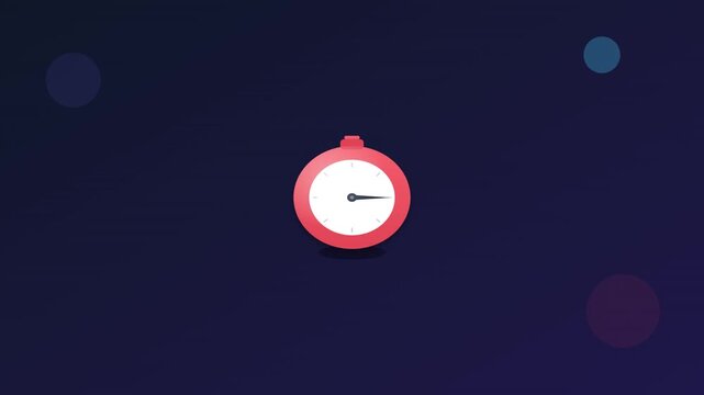 bouncing egg timer clock vector icon animation