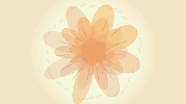 Abstract floral graphic illustration for spring season design background