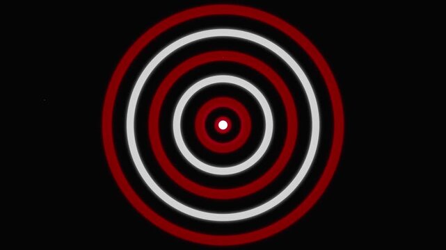 bulls eye target vector icon motion animation