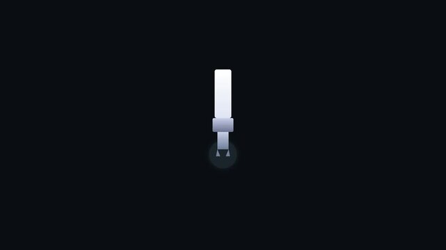 Spark plug igniting with electric spark, car engine ignition 3D animation