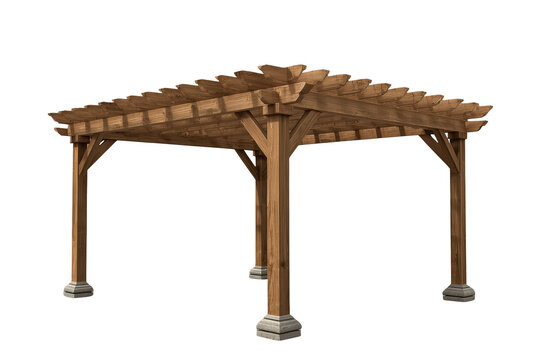 Rustic Wooden Garden Pergola