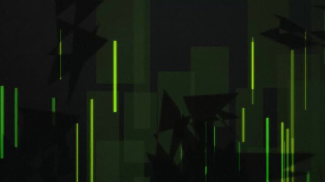 Polygonal data stream falling seamless loop motion background