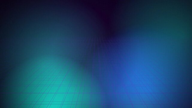 Perspective grid plane cyan blue seamless loop motion background