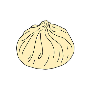 ​Steamed dumpling vector