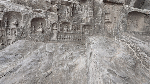 ancient grottoes and buddhist sculpture of Longmen Grottoes, Luoyang Henan Province