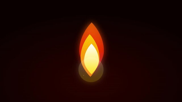 flaming fire trending hot topic popular icon animation