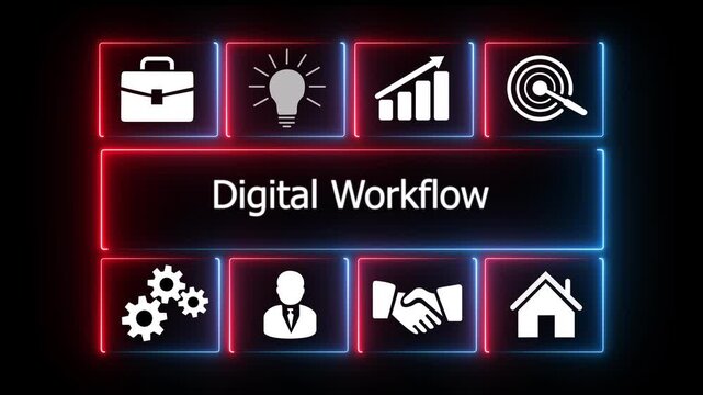 l Workflow Interface Animation featuring Automated Loops