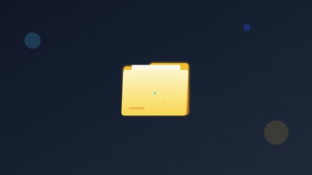folder file storage document management organization icon