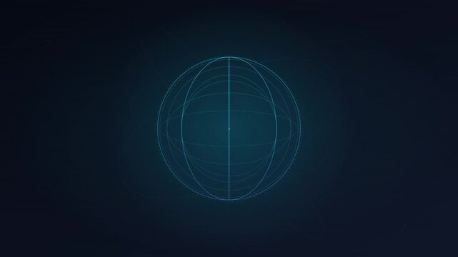 global network earth globe connection animation corporate blue