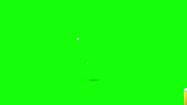 Gold Winner Trophy Emoji Animation On Green Screen