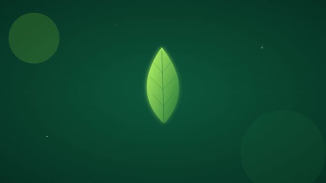 green leaf nature eco organic growth icon