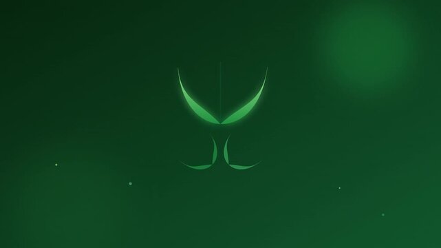 growing plant leaf nature eco icon animation