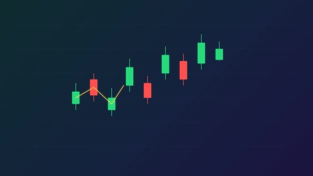 A visual representation of data growth showing ascending bars in a sleek design