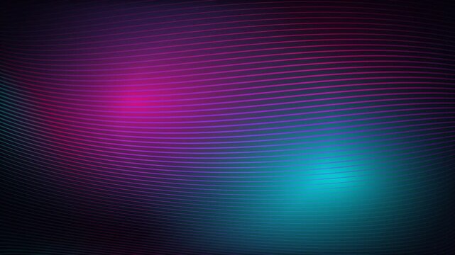 Abstract background with flowing pink and blue neon light wave patterns