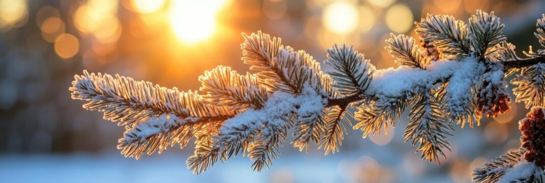 Bokeh and Snowflake Winter Background for Holiday Wishes