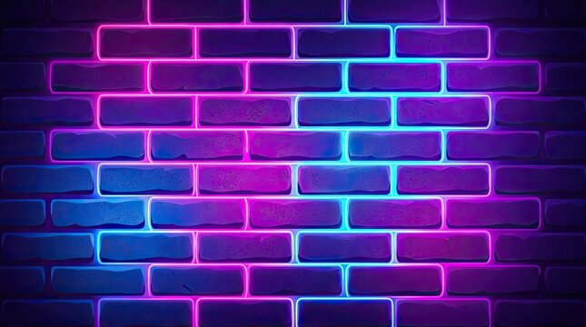 purple brick wall