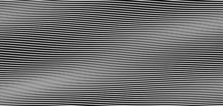 Abstract monochrome pattern featuring wavy horizontal lines on dark background