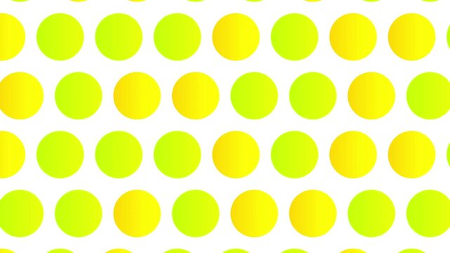 Abstract motion background animation with moving colorful circles on a white background
