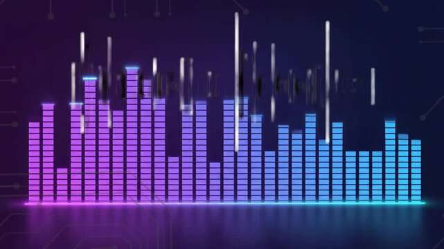 musical sound wave beat abstract background