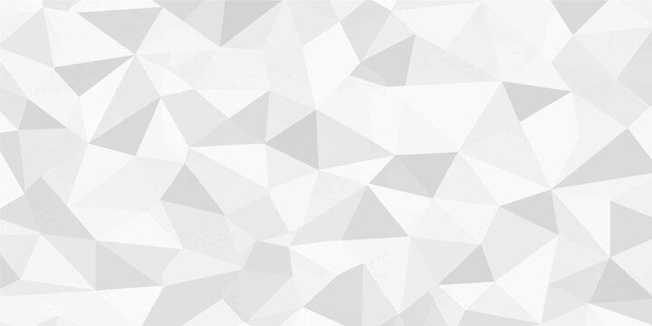abstract light white grey low poly geometric background vector minimal polygonal triangle mesh pattern