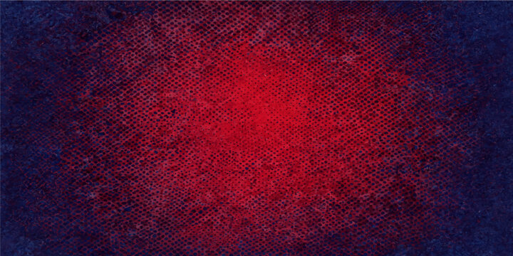 abstract red dark blue grunge halftone mesh central vignette texture background for modern design vector