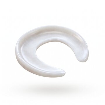 Human meniscus knee cartilage simple portrait white