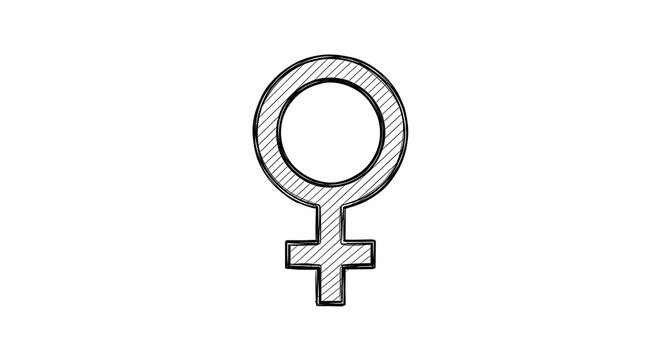 Female gender symbol or icon